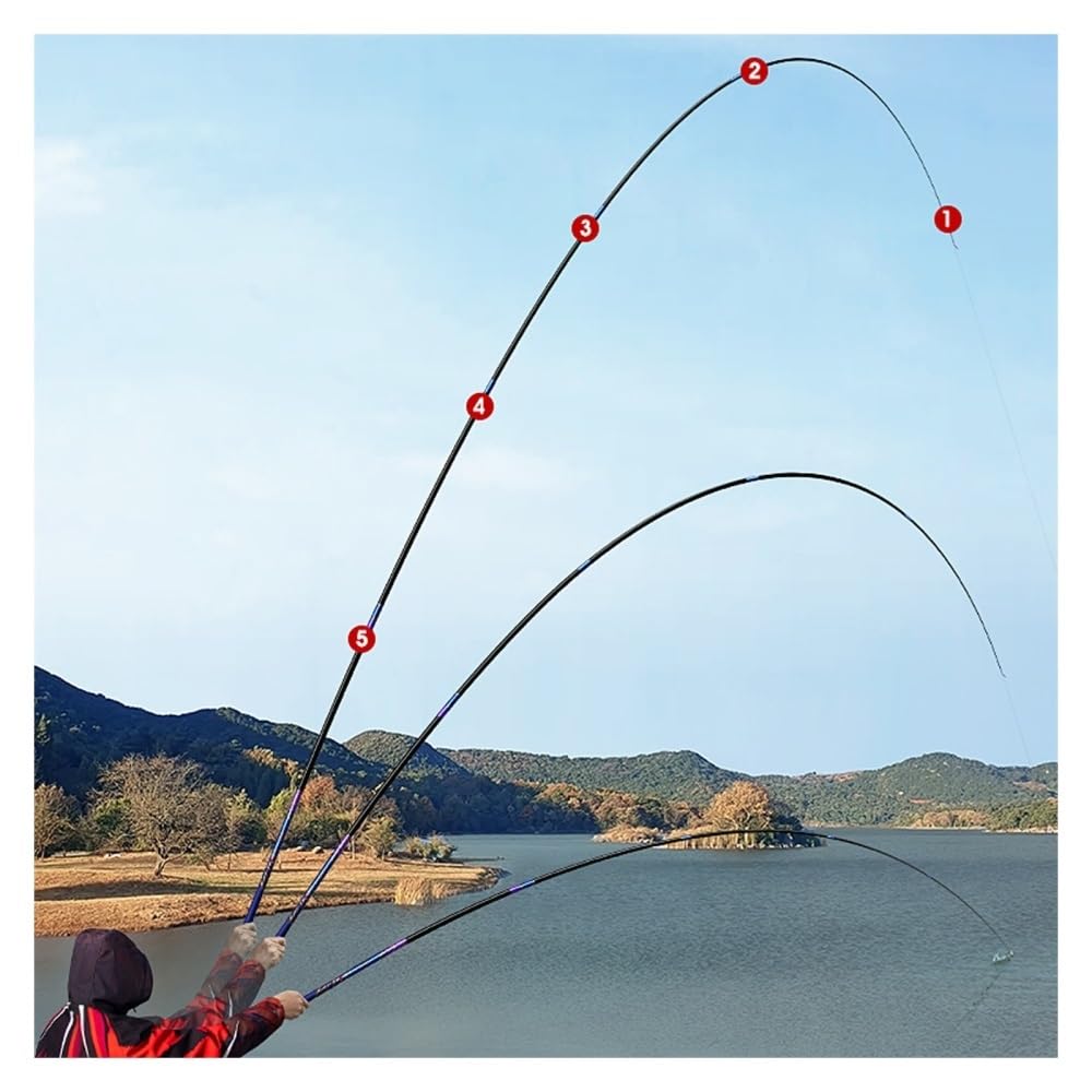Wędka, 5H28 Ultra-Light Fishing Rod for Crucian Carp, Platform & Field Fishing