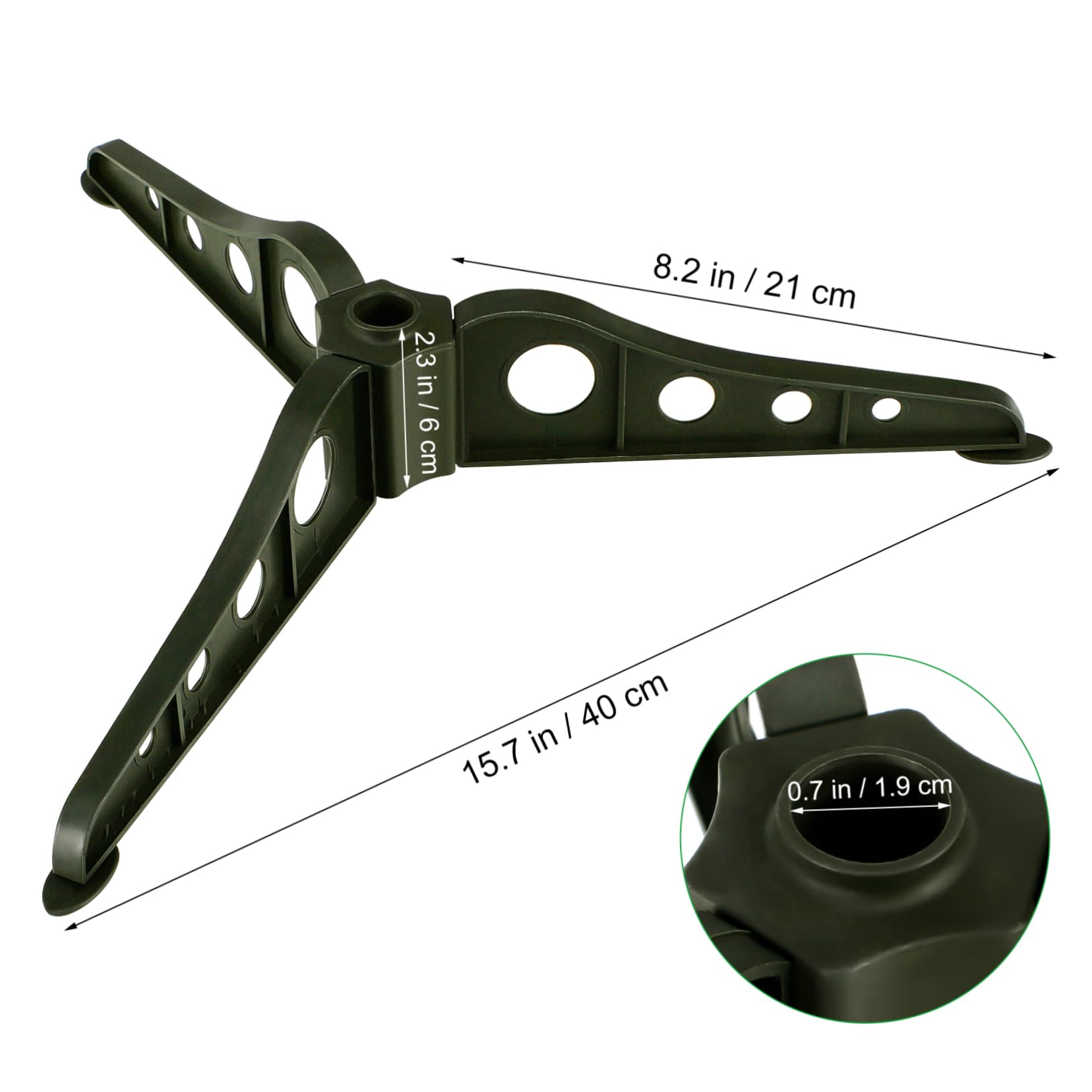 SOESFOUFU Sturdy Easy Assembly Xmas Tree Bracket Green Artificial Tree Holder Stand 1.5m for Festive Christmas Decor