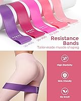Vista 7 de Home Pilates Essentials Kit for Women, Magic Circle Pilates Equipment Ring and Ball Set, 6 Resistance Bands Workout Guide for 28 Day Pilates