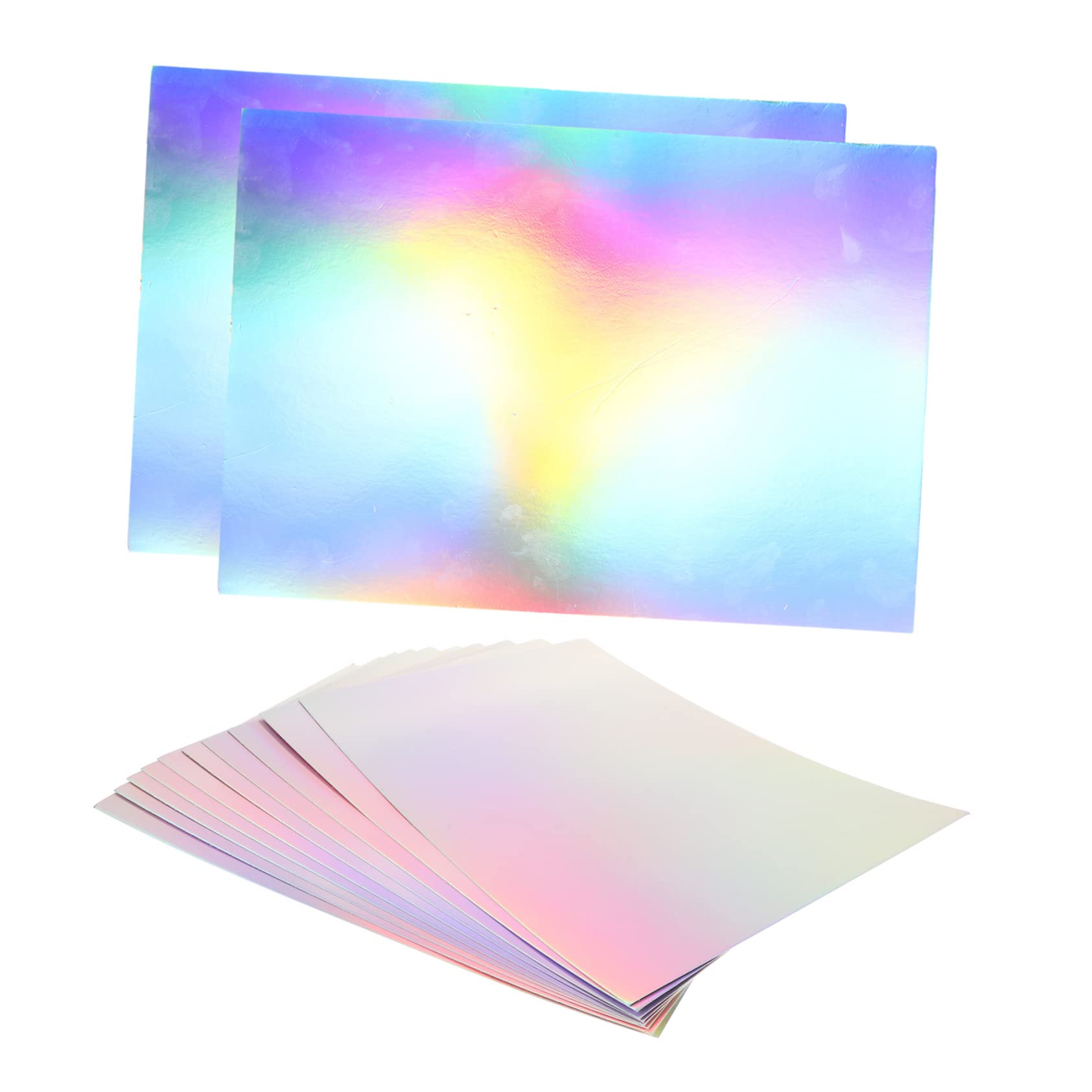NUOBESTY 50 Láminas Decorativas de Papel Decorativo Cuadrado para Manualidades Función de Plegado y Adhesivo, Adecuado para Scrapbooking y Proyectos Creativos