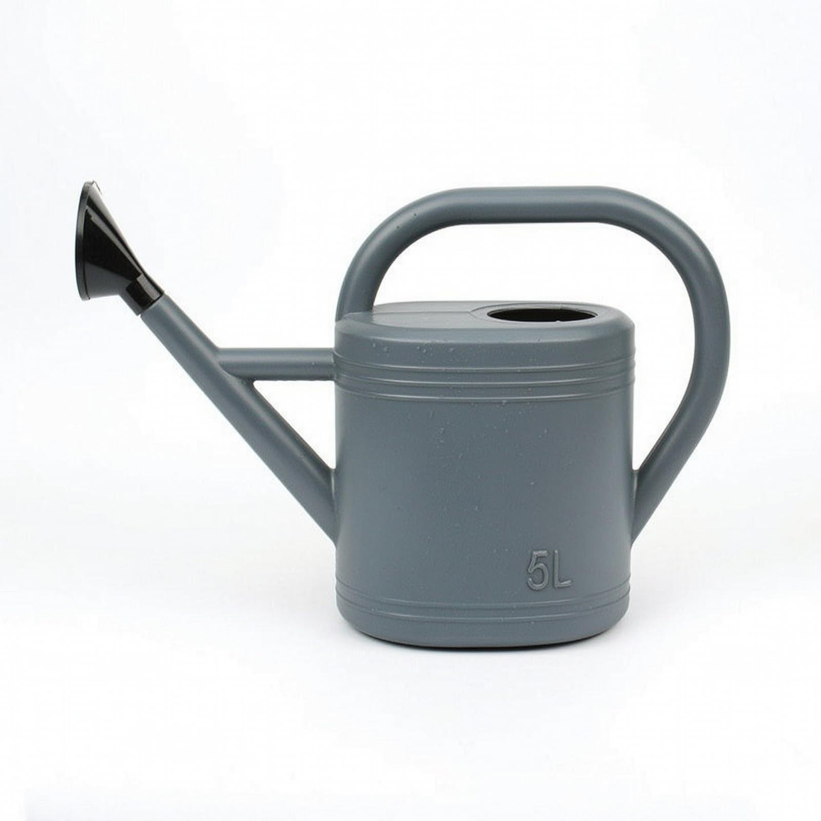Arrosoir Jardin Arrosoir Plantes Arrosoir Arrosoir Pluie Matériau PP PE INOX Flux Régulier Précision Racines Corps Épais Léger Ouverture Remplissage, Gris Élégant, 5L