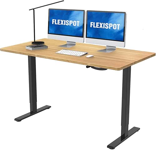 FLEXISPOT H2 Bureau Réglable en Hauteur à Manivelle Bureau Assis