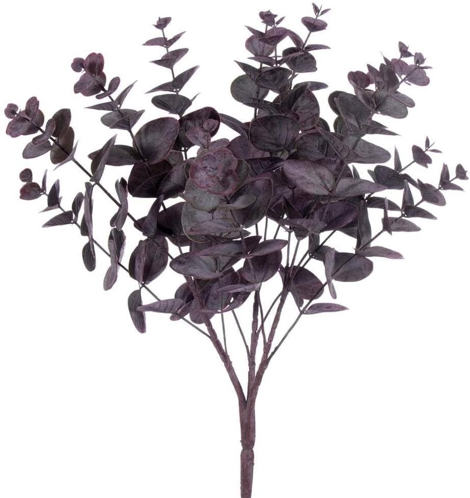 Vickerman 724354-19" Brgundy Spiral Eucalyptus Bush 2/bag (FK234840) Home Office Bushes