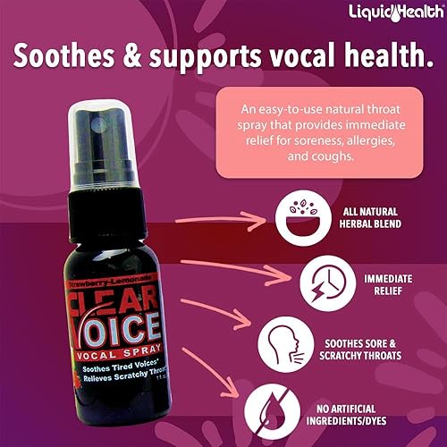 Miniatura 9 de Clear Voice Spray vocal, limonada de fresa