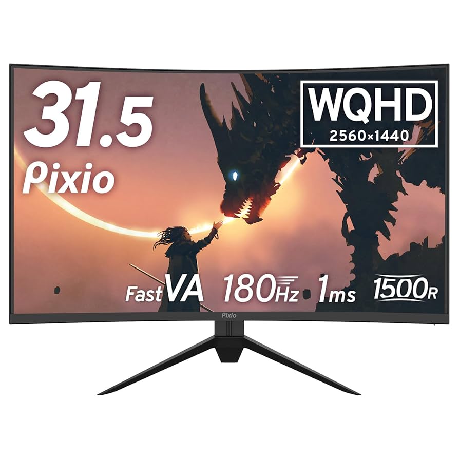 Pixio WQHD 144Hz 31.5型 ゲーミングモニター モニタサイズ:31.5