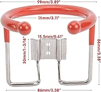 Vista 2 de Soporte para bebidas con anillo de acero inoxidable con PVC sumergido para barcos marinos, barcos y remolques de RV – 3.071 in de diámetro (6)