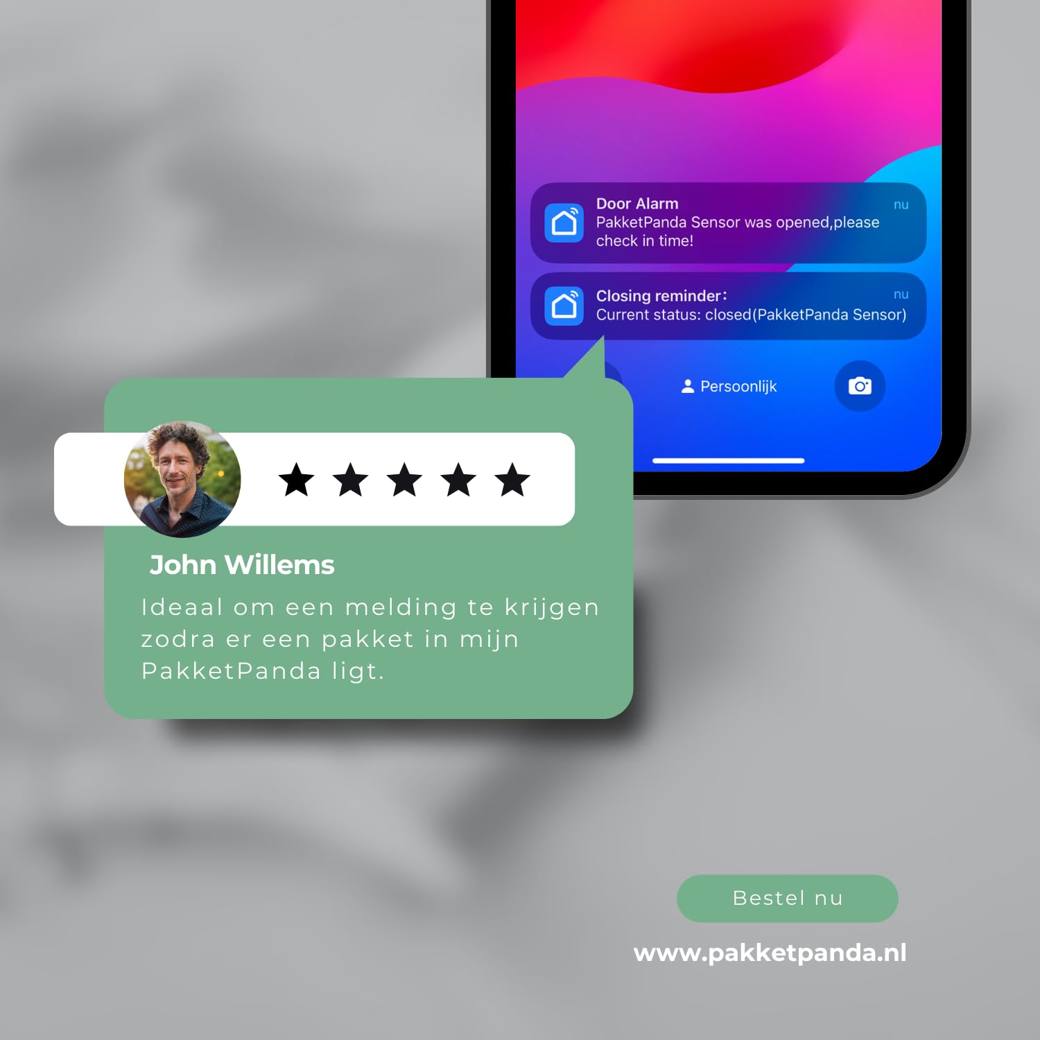 Smart PaketPanda® Paketbriefkasten mit App, XXL Paketbox, geeignet für Briefpost und Pakete, Benachrichtigung bei jeder Lieferung usw.