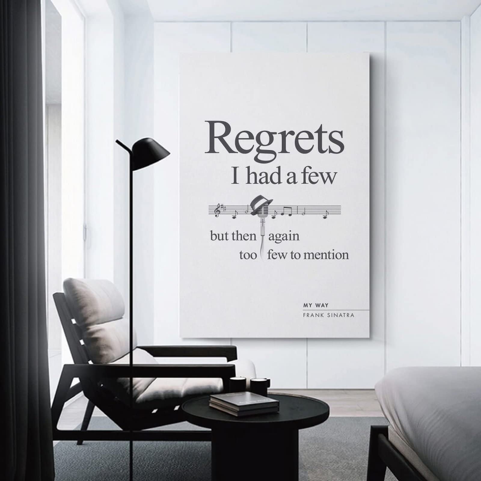 Poster Tela Frank Sinatra That's Life, Stampa Vintage 30x45 Cm, Decorazione Parete Per Casa E Ufficio