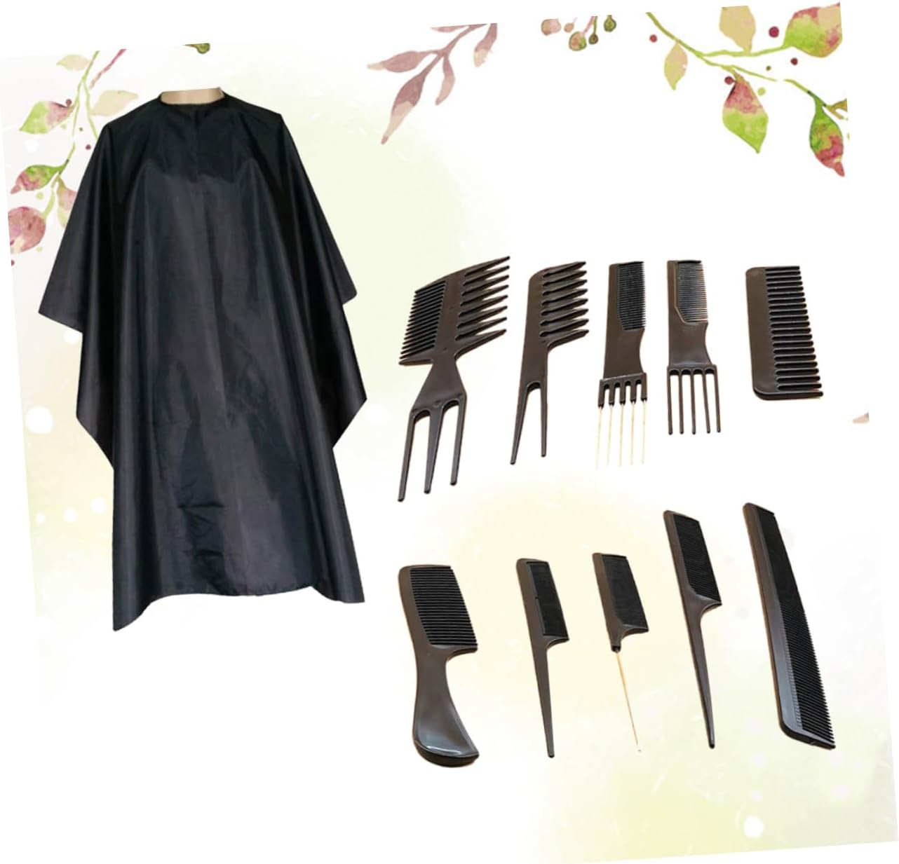VALICLUD Hair Styling Tool Set Barber Scissor Comb Brush Kit for Men Hair Cutting Tool Kit
