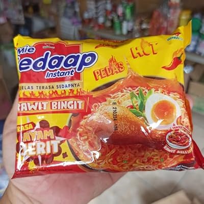 Mie Sedaap Rawit Bingit Rasa Ayam Jerit Instant Noodle, 77 (Pack of 2)