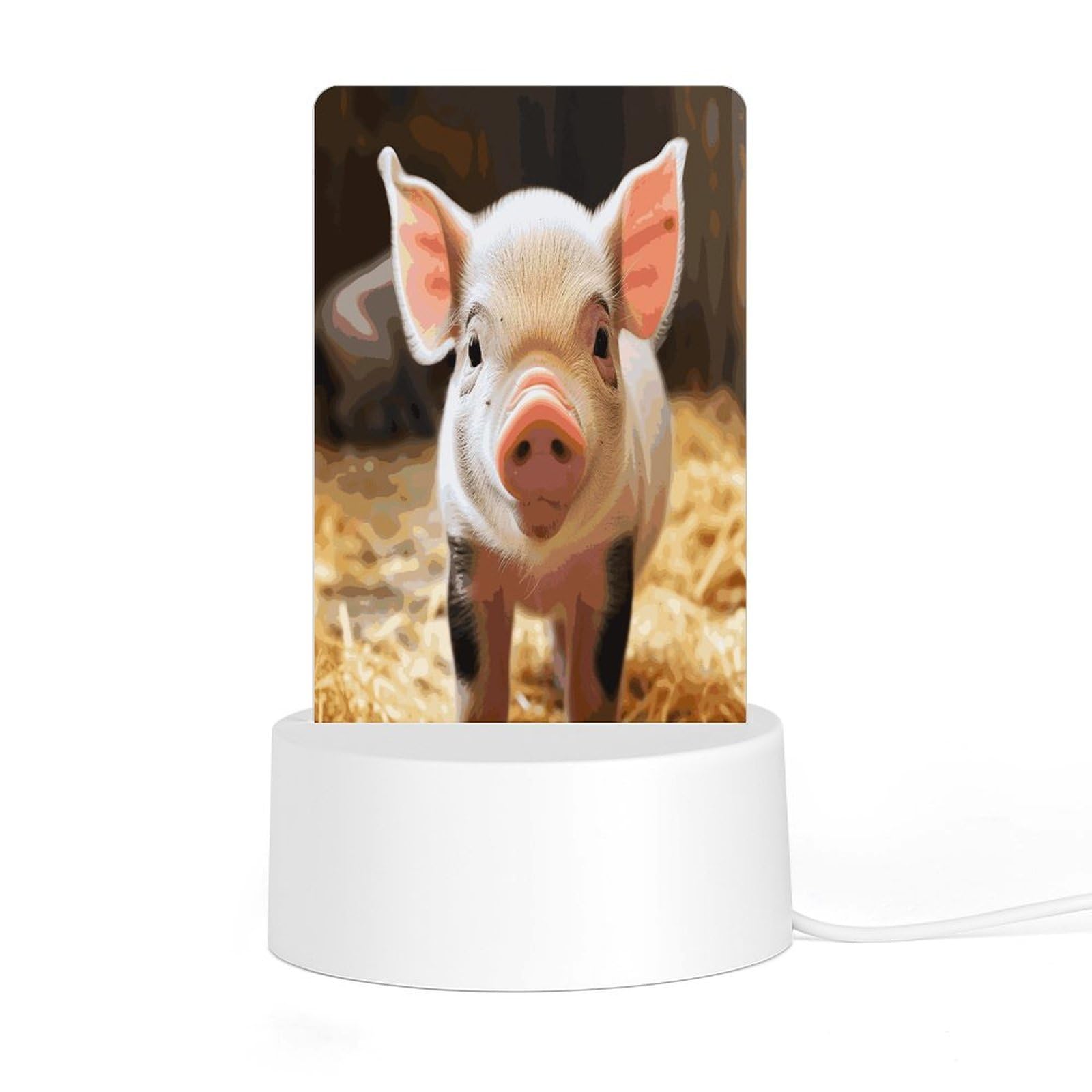 Adfgyerh Style Smiling (6) Night Light Acrylic Material Easy Installation, Home Decor Usb Interface Power Supply, Lamp For Restaurant Bar Cafe Room Decor