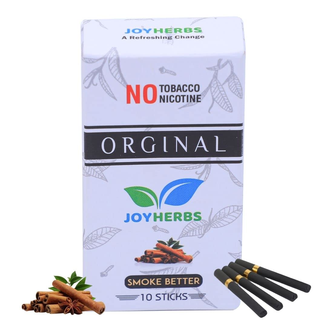 Regular Natural Herbal Cigarettes - Blend of Herbs - Tobacco and Nicotine Free 1 Pack - 10 Smokes