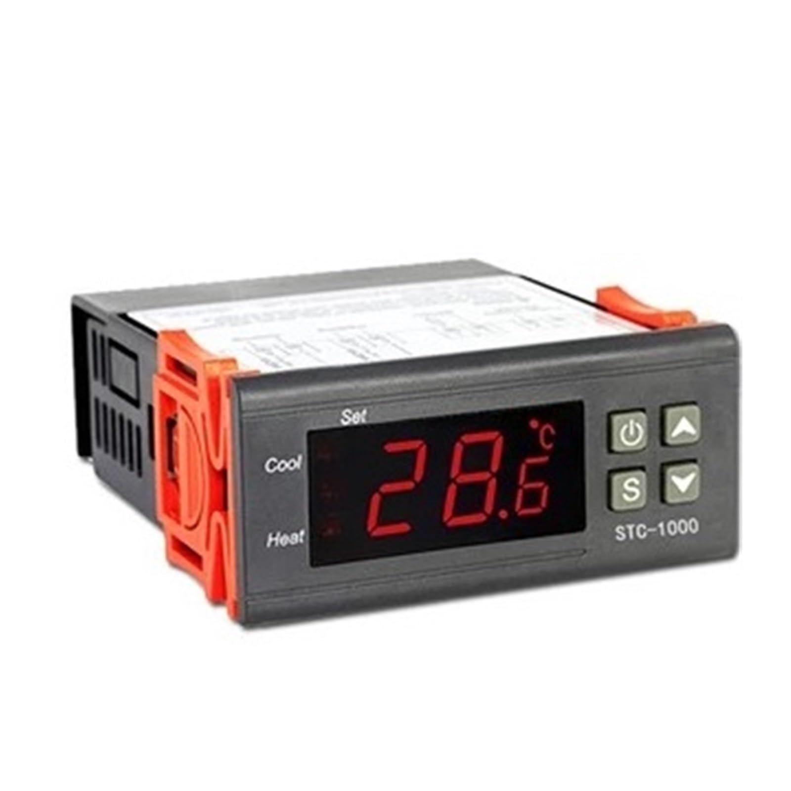 Electronic thermostat Thermostat STC-1000 Aquarium Hatching Seafood Machine Electronic Digital Display Microcomputer Temperature Controller Switch(220V-240V)
