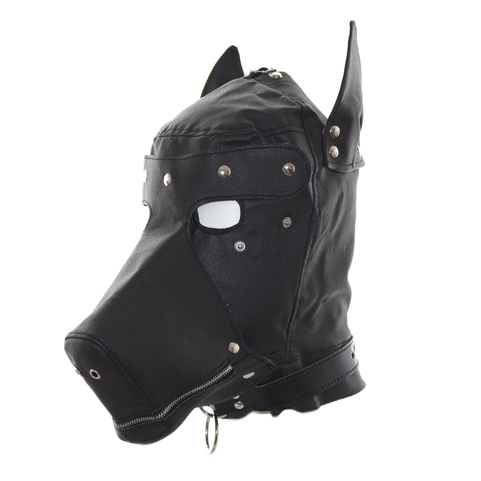Unisex Cappuccio Flirtare Copricapo Per Costume Gioco Di Ruolo Regolabile Sconosciuto Mistero Gioco Copertura Della Testa