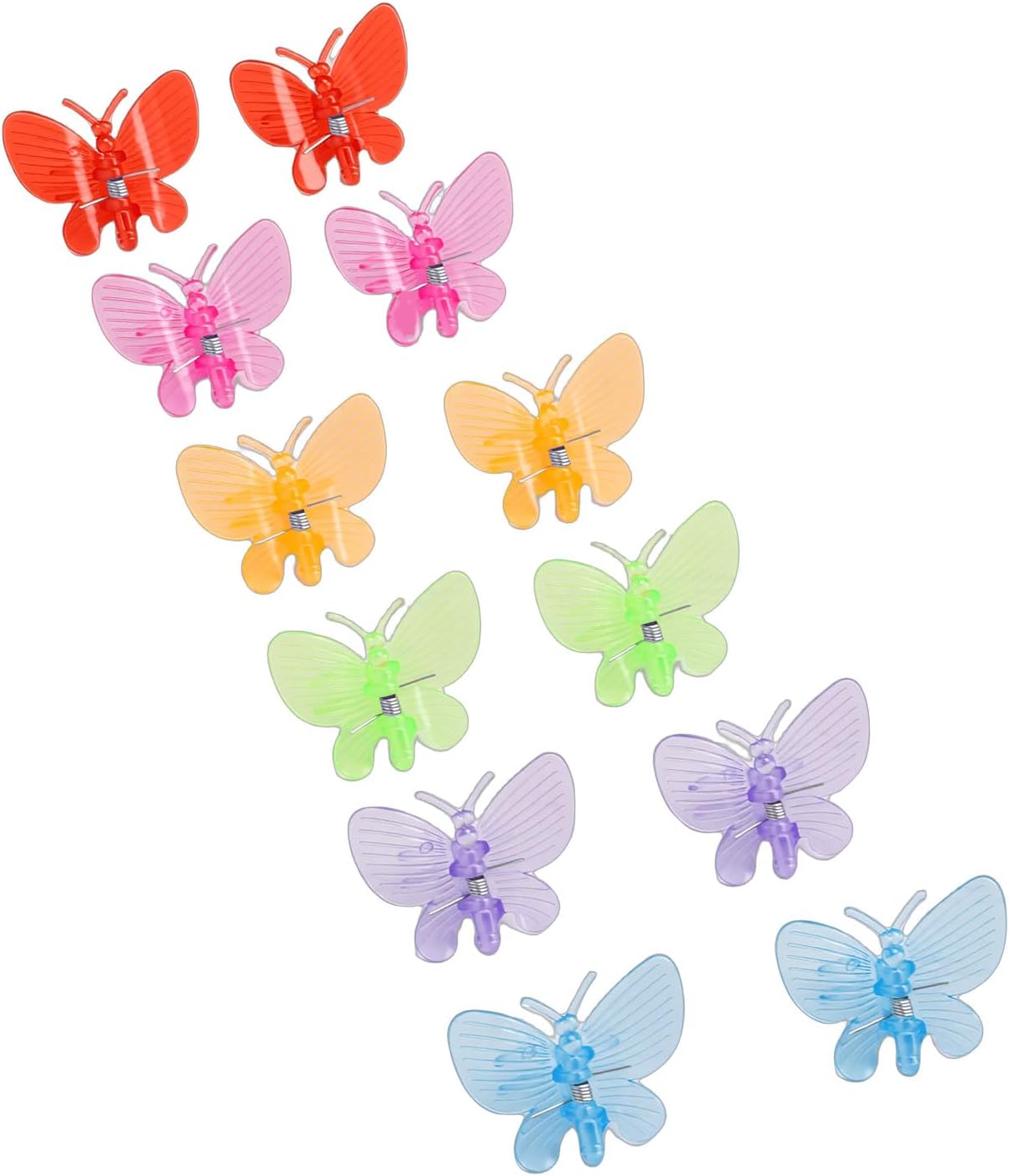 Dpofirs Plastic Orchid Clamps 60 Pack | Gentle Adjustable Hold for Flower Vines, Plant Stems & Tomato Trellis Clips for Climbing Vegetables (Multi Color)