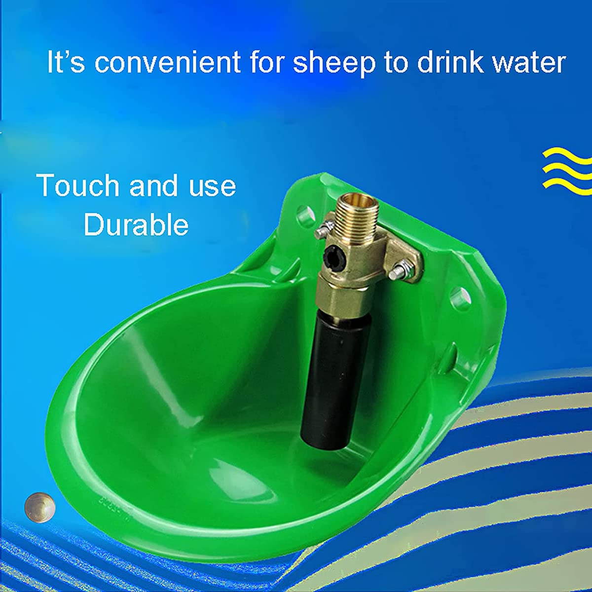 Cuenco De Agua Automático para Ganado 1L, Espese El Abrevadero Ovejas, Abrevaderos Agua para El Ganado Cerdo Ovejas Cabra Ganado De Caballo