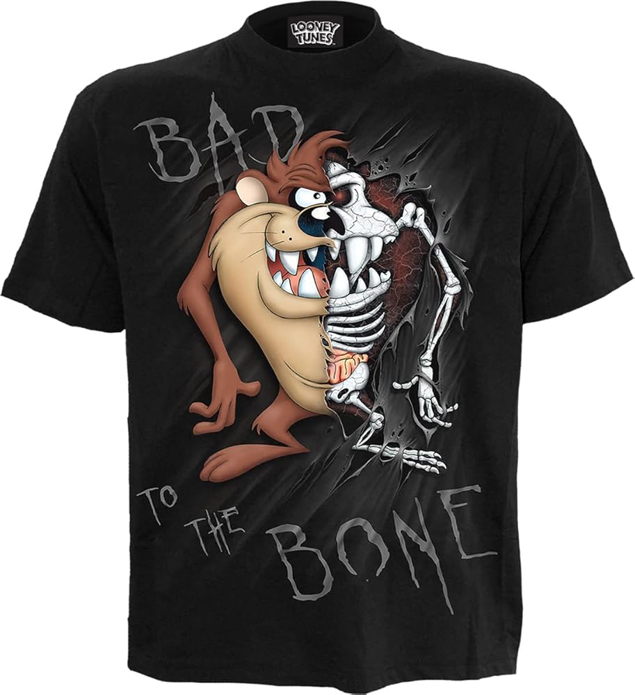 【美品】Looney Tunes Taz Tシャツ Warner Bros Looney Tunes Mens Taz T-Shirt - Tasmanian Devil