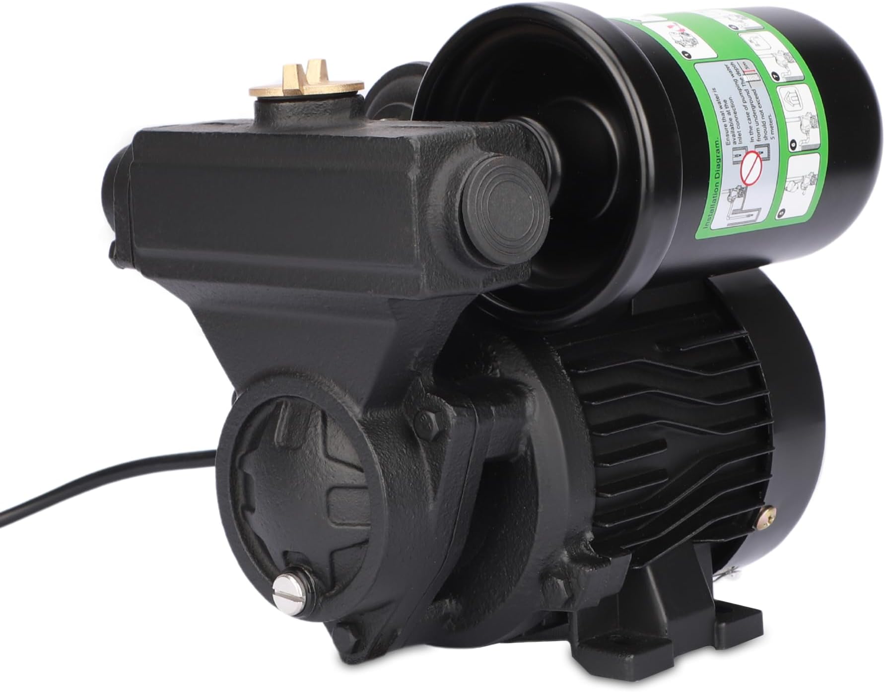 RELIEF 0.18 HP Inline Pressure Pump for Geyser and Washing Machine ...