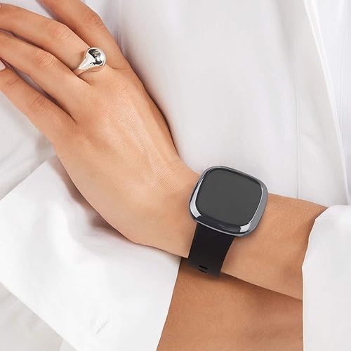 Miniatura 5 de Paquete de 6 fundas protectoras de pantalla compatibles con Fitbit SenseFitbit Versa 3, TPU suave alrededor completo para reloj inteligente Fitbit