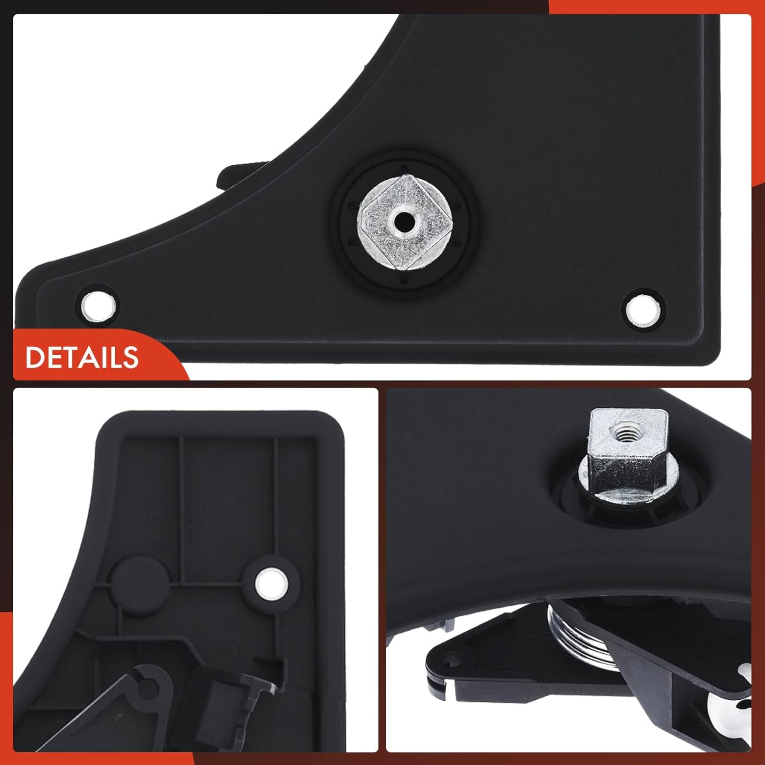 A-Premium Right Passenger Side Interior Sliding Door Handle Bezel Compatible with Ram ProMaster 1500, ProMaster 2500, ProMaster 3500, 2014-2021, Black, Replace# 72641T2AC71