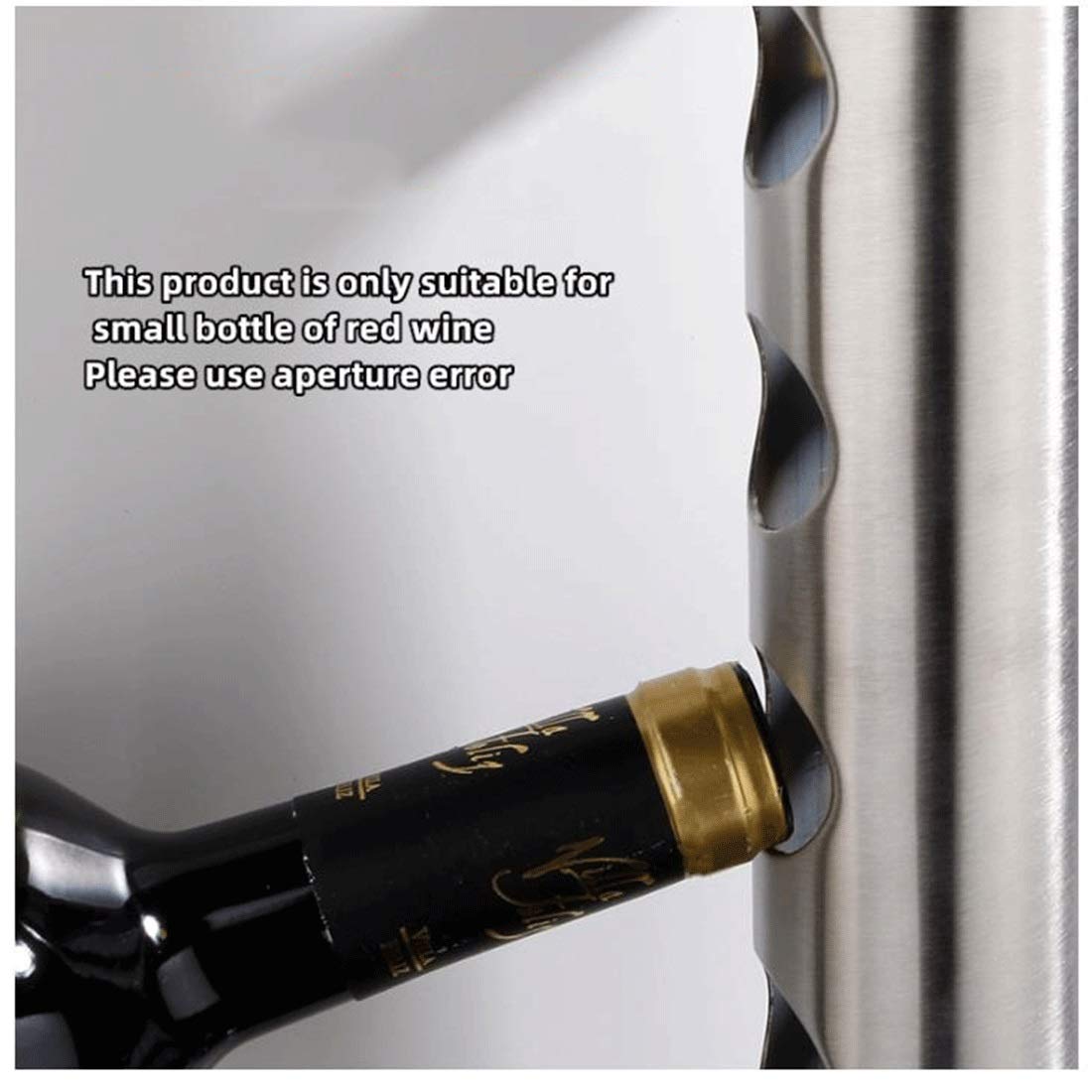 Weinregal aus Edelstahl, Flaschenhalter, Weinregal, Barhalter, Wand, Küche, Vermietung, Zuhause, Weintabletts für die Wandmontage (12 Löcher)