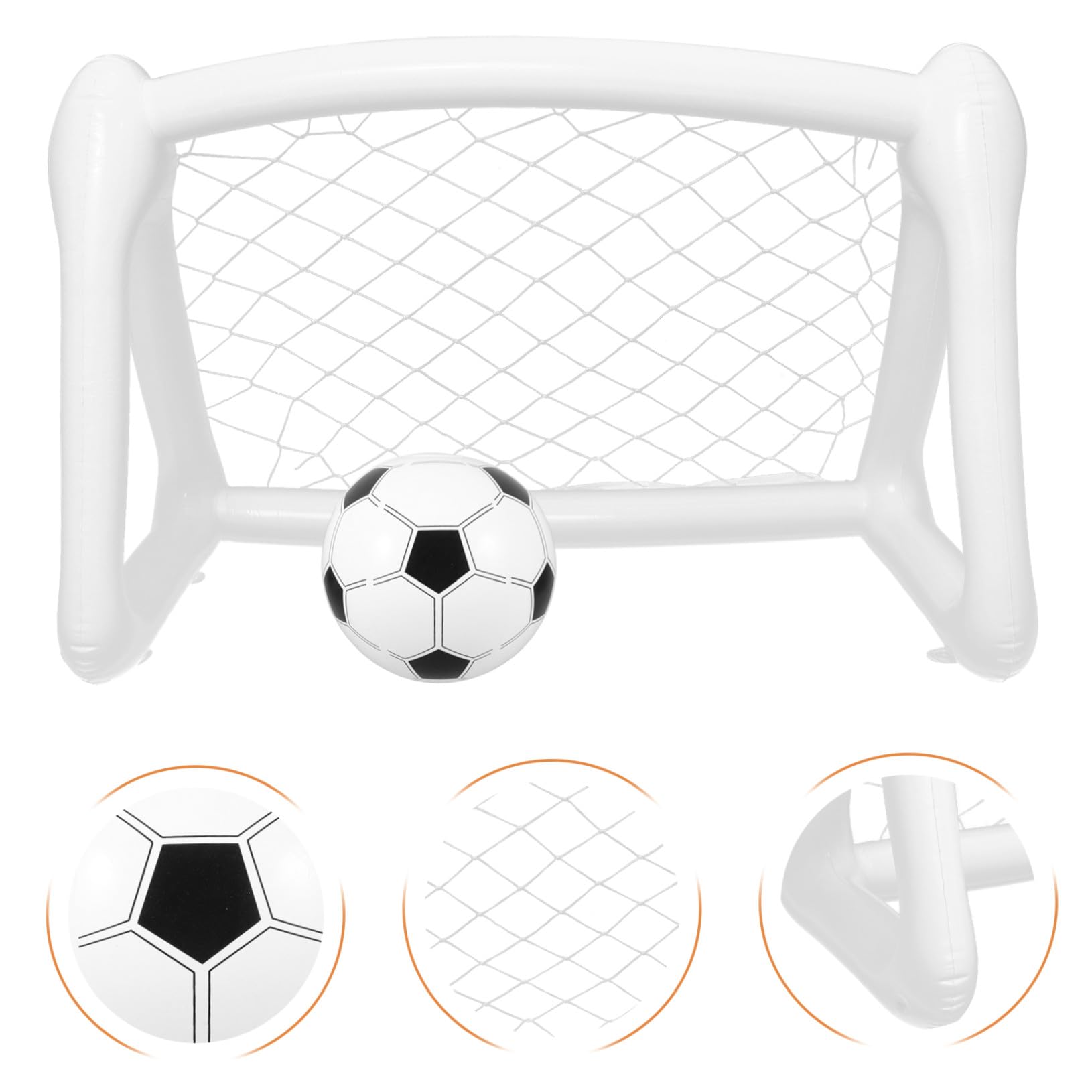 Porta da Calcio Gonfiabile per Bambini in Pvc, Pieghevole e Portatile, per Allenamento di Calcio e Giochi All'aperto, Set Completo per Giardino