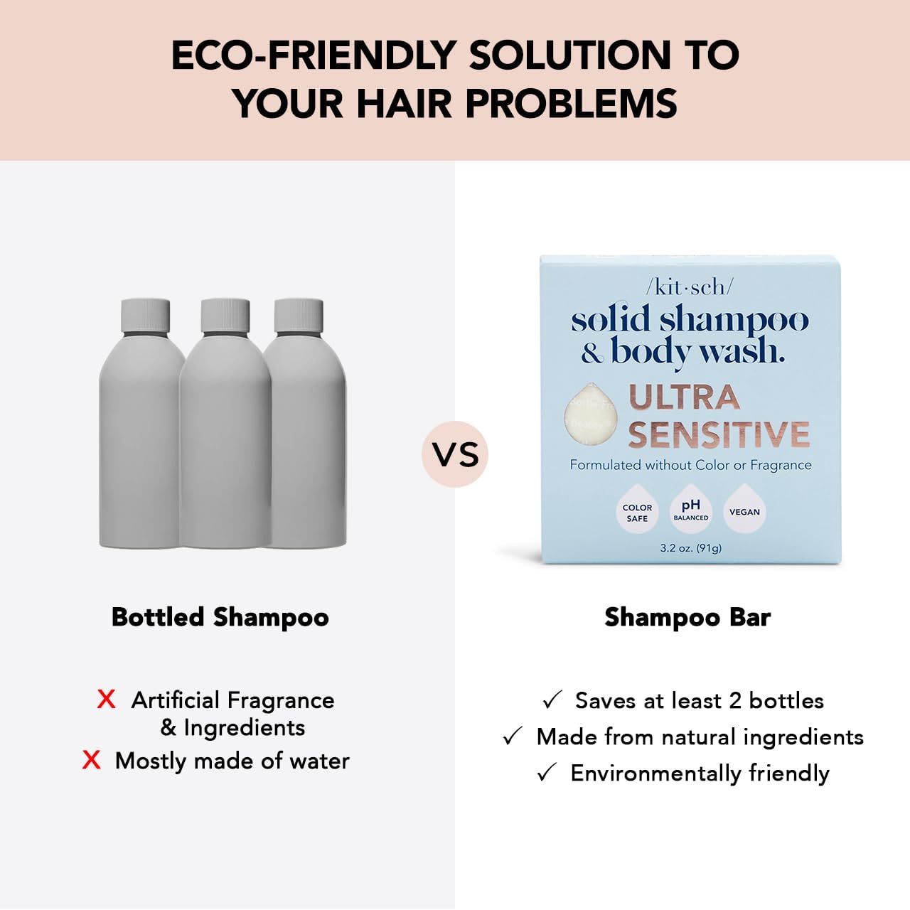 Kitsch Solid Shampoo & Body Wash