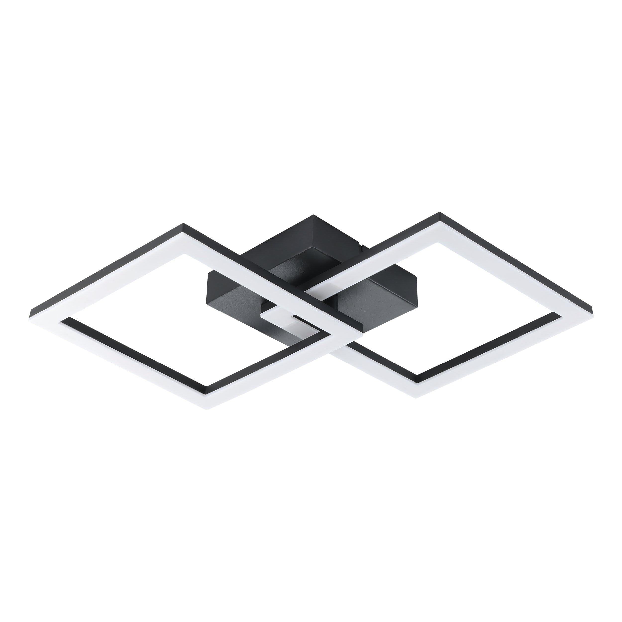 EGLO Palmaves-E Ceiling Light Square LED 4000K Black