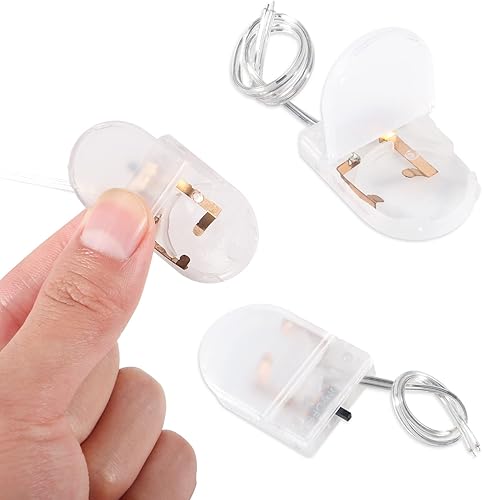 Miniatura 5 de Aobao Soporte de batería CR2032, 15 piezas, soporte de batería CR2032 con interruptor, soporte para celda de moneda, 1 soporte de batería de botón