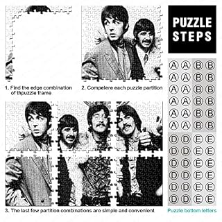 Puzzle de 500 pièces The Beatles pour adultes – Puzzles familiaux amusants pour adultes, adolescents, enfants – 500 pièces – Puzzles impossibles – Jouets cadeaux (52 x 38 cm) - Les Beatles, Paul McCartney, John Lennon, RIngo Starr, George Harrison Puzzle de 500 pièces The Beatles pour adultes - Puzzles familiaux amusants pour adultes, adolescents, enfants - 500 pièces - Puzzles impossibles - Jouets cadeaux (52 x 38 cm) – Image 4