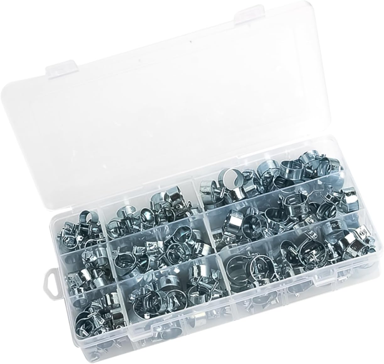 135pcs Metal Hose Clamp Zinc Plated Clips for Hose and Lightweight Water Clamps Easy to Use and Store