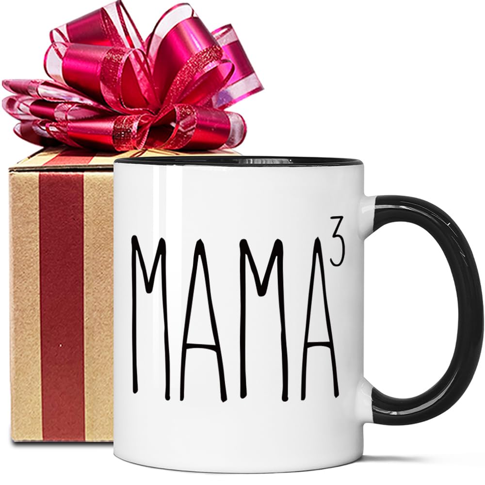 VLUG Mama of Three Kids Mug, 2026 Promoted to Mom Again Mugs, Gifts for New Mom to Be Again, Pregnancy Announcement Gift for 2026 Mother, New Great