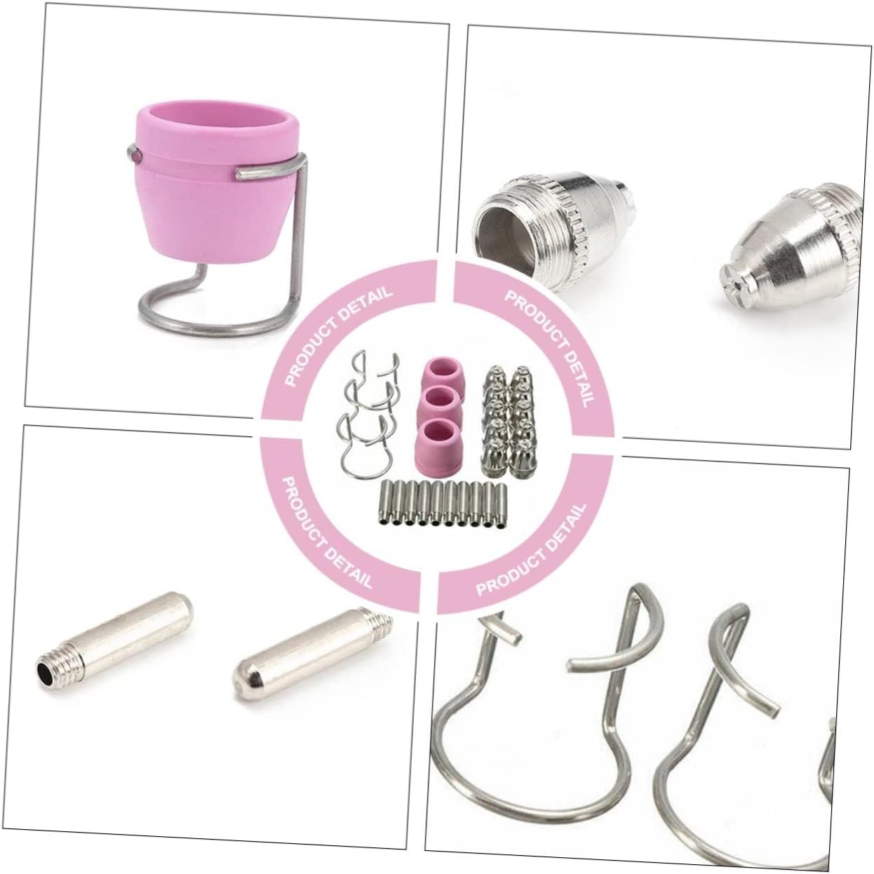 ARTIBETTER 1set Plasma Cutter Accessories Kit for Torch Includes Nozzles Cups and Holders Designed for Efficient Argon Arc Welding and Cutting Tasks