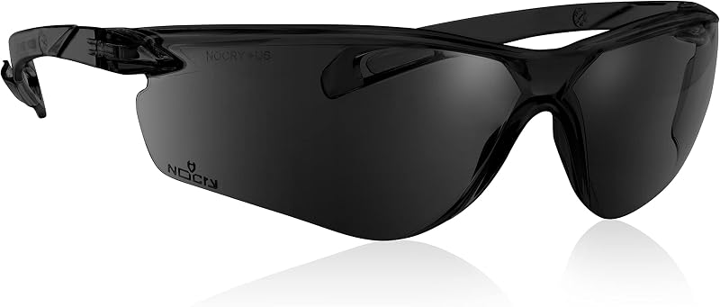 lentes de sol de seguridad NoCry para hombres y mujeres; lentes de seguridad con certificación ANSI Z87.1, tintadas oscuras, con lentes antivaho y antirrayas y protección UV; lentes de ciclismo, lentes de sol zapatillas para hombres y mujeres
