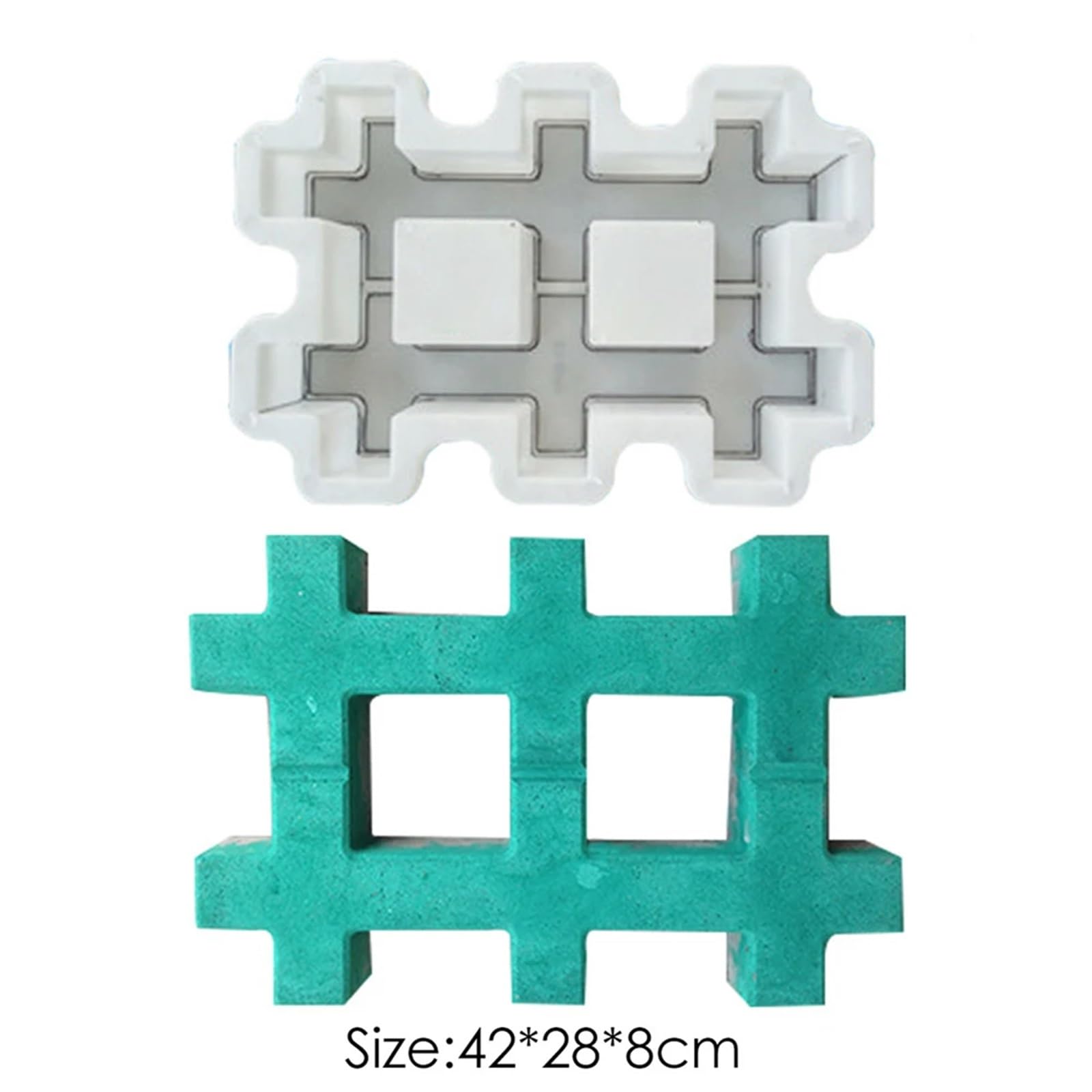 Moule pour Pavés Moule à Briques for Parking, Pavage Manuel, Ciment, Brique, Pierre, Route, béton, moules, Chemin, réutilisable, Bricolage, Pavage Manuel pour Décoration Jardin