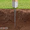 KOTARBAU® Supporto Per Pali Quadrati 50 X 50 X 600 Mm Per Travi In - Foto 12
