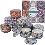 XNST Scented Candles Gift Set, 9 Pack Natural Soy Aromatherapy Candles for Body...