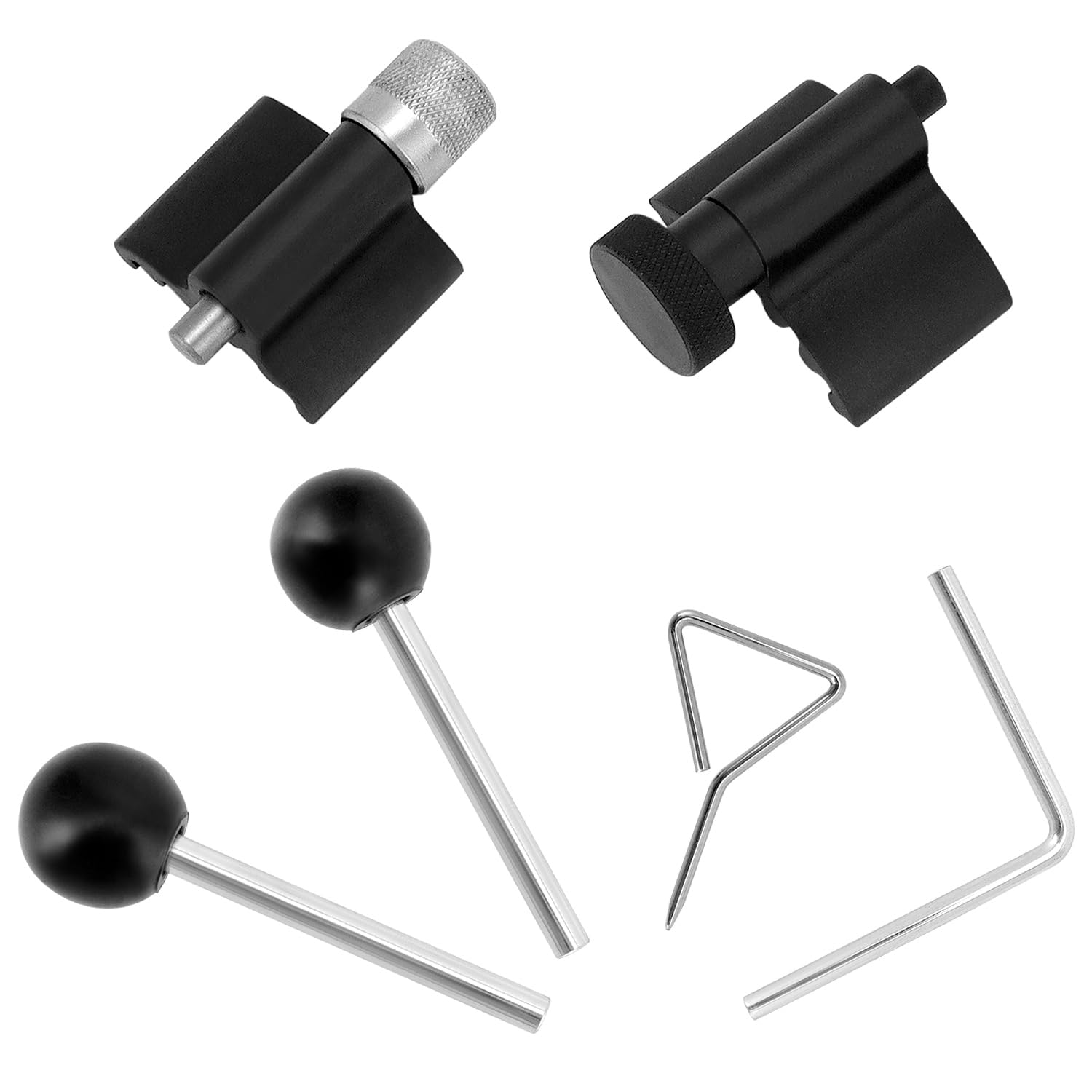 QWORK® 6 Pezzi Set di Strumenti per Il Cambio della Cinghia di Distribuzione, Kit di Strumenti di Bloccaggio della Manovella, Compatibile con VW 1.2, 1.4, 1.6, 1.9, 2.0 SDI TDI
