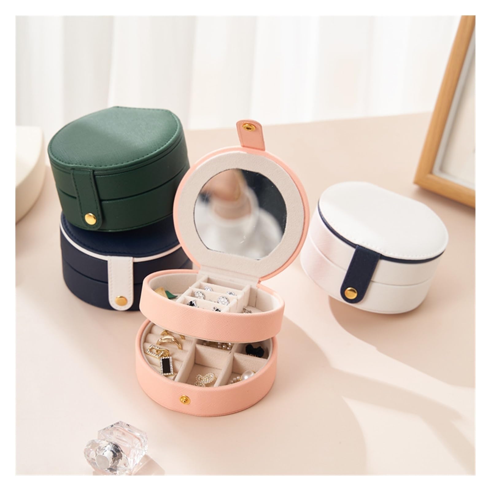 Jewelry Boxes Jewelry Box Small Mini Travel Stud Earrings Jewelry Portable Jewelry Storage Box Jewelry Boxes