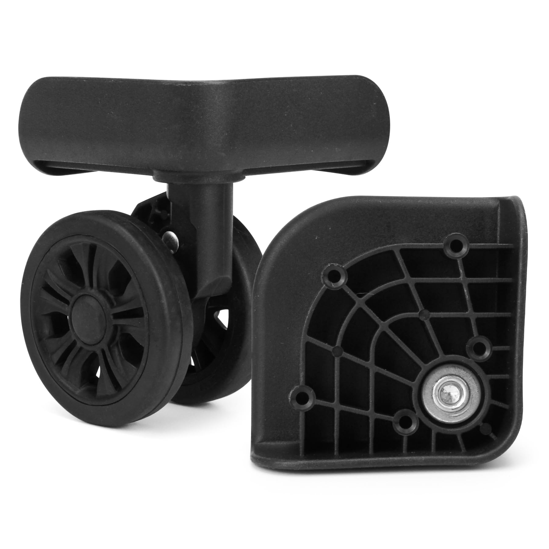 Volein Wheel Replacement Luggage Travel Suitcase Wheel Black 360 Swivel Spinner Luggage Wheel Kit 2pcs Suitcase Wheel