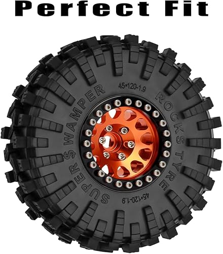 Miniatura 3 de GLOBACT 1.9 Neumáticos RC Neumáticos RC Crawler Neumáticos de goma 4.724 * 1.772 in para 110 TRX4 TRX6 Axial SCX10 I II III Redcat GEN7 8 RC4WD (4