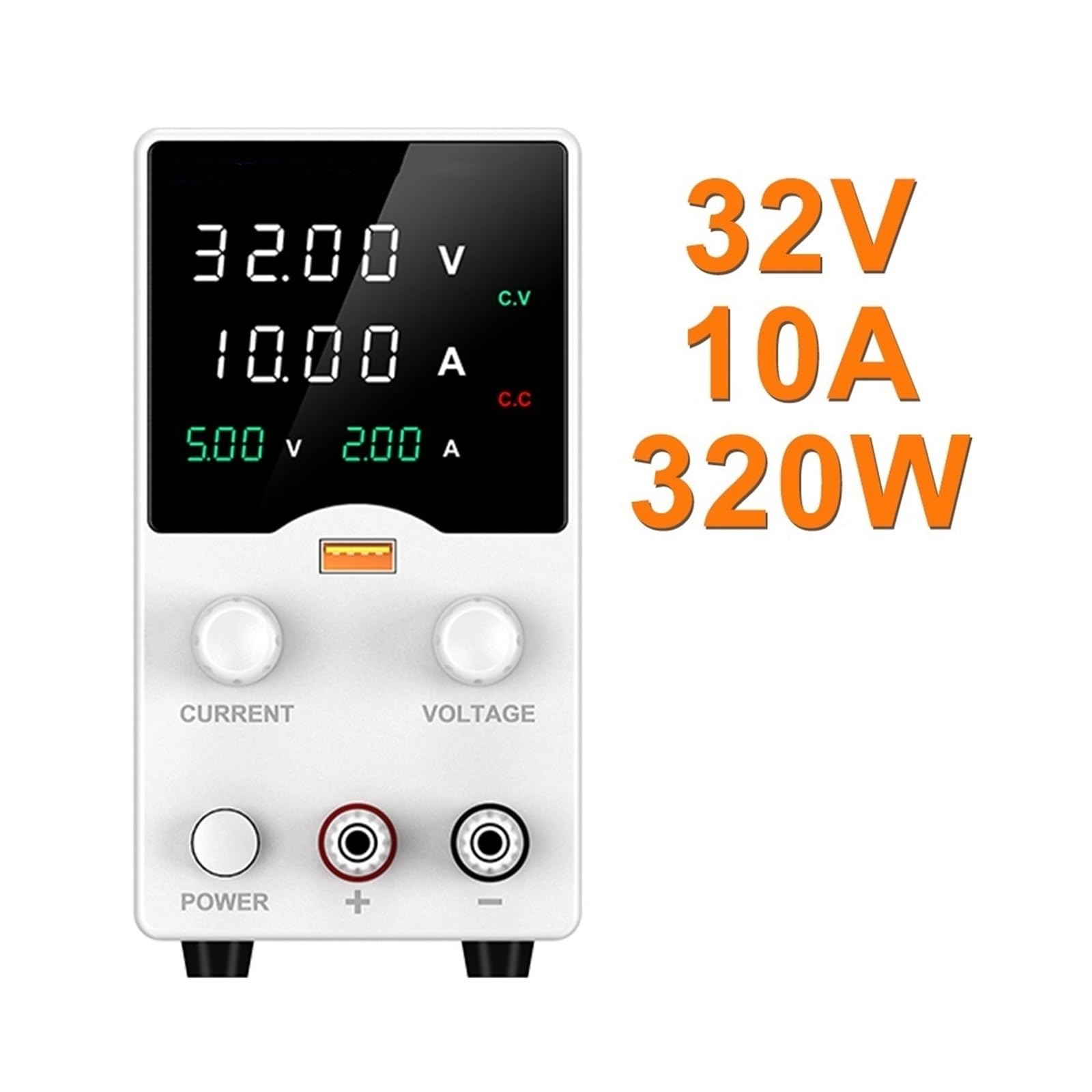 Fuente de alimentación CC 30V 60V 120V Regulador de Voltaje Regulable Corriente de Voltaje preestablecido Voltaje de Entrada Dual 220V/110V(WPS605H 60V 5A)