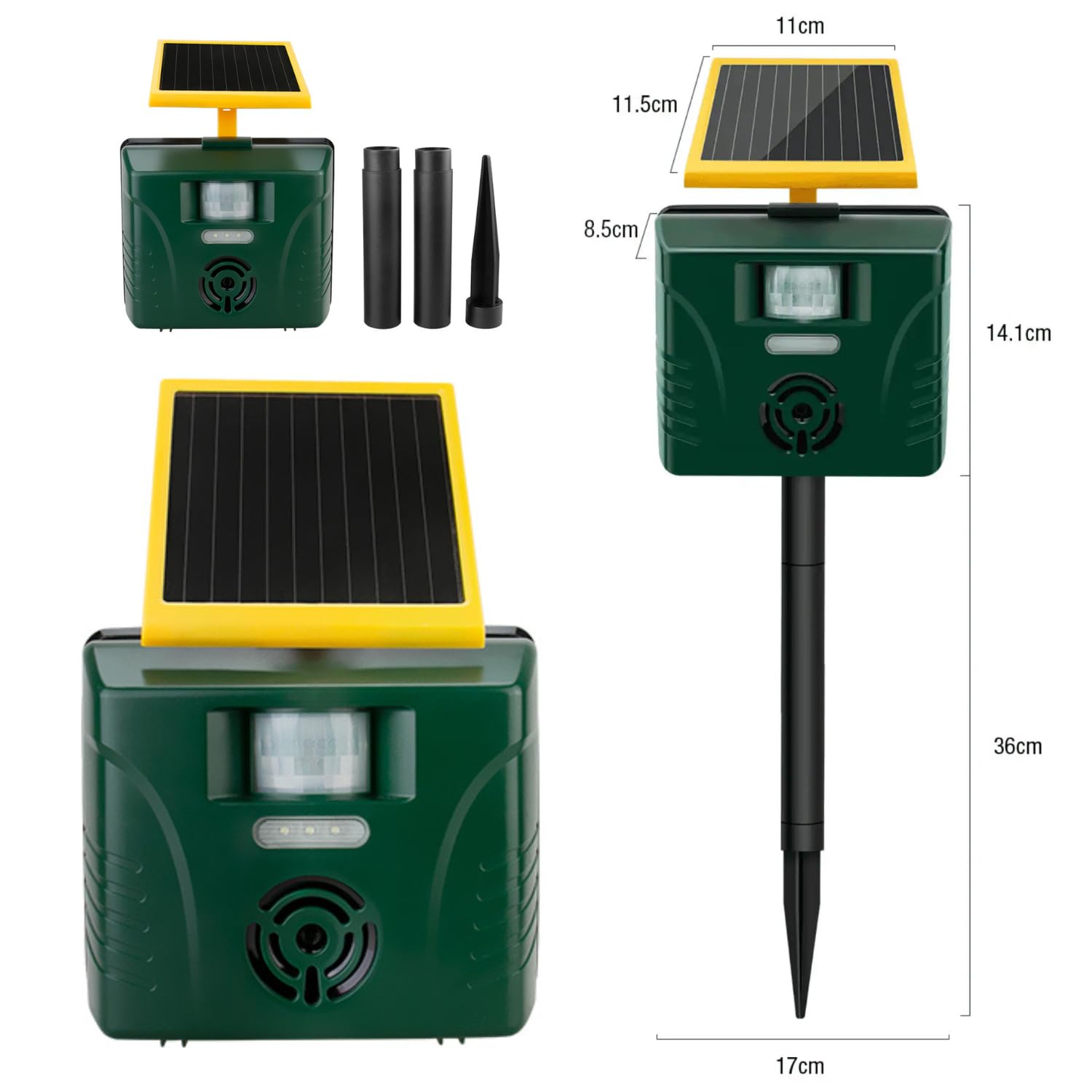 Agrarzone Ultradźwiękowy odstraszacz zwierząt Solar Plus