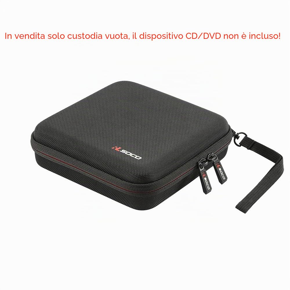 RLSOCO Unità CD/DVD Esterno Custodia per ASUS/ASUS ZenDrive/HP/Hitachi-LG/VERBATIM Slimline/DELL DW316/Apple USB SuperDrive Masterizzatore Esterno (Solo custodia)