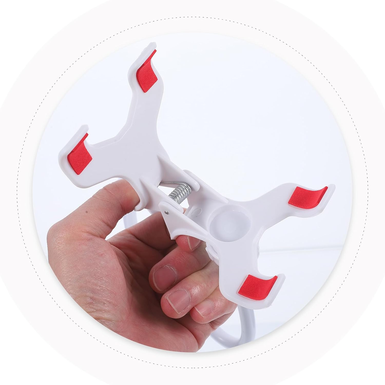 HOMSFOU Clip White Phone for Stand Holder Small Smartphones and E Readers image 4