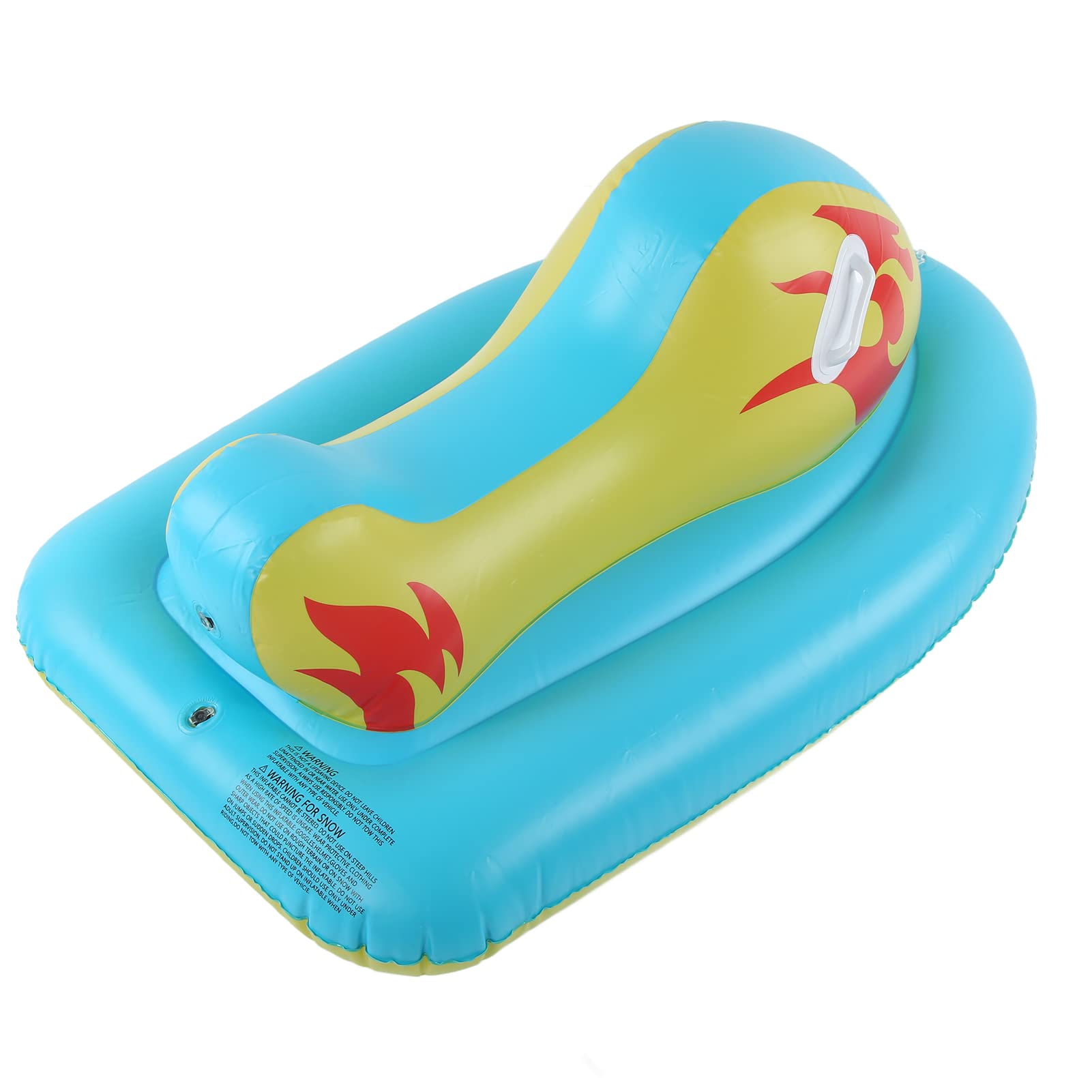 Slitta da neve gonfiabile per adulti e adulti Barca da sci invernale in PVC con manico Snowboard da esterno Resistente leggero per tubing da neve Attività divertenti per la