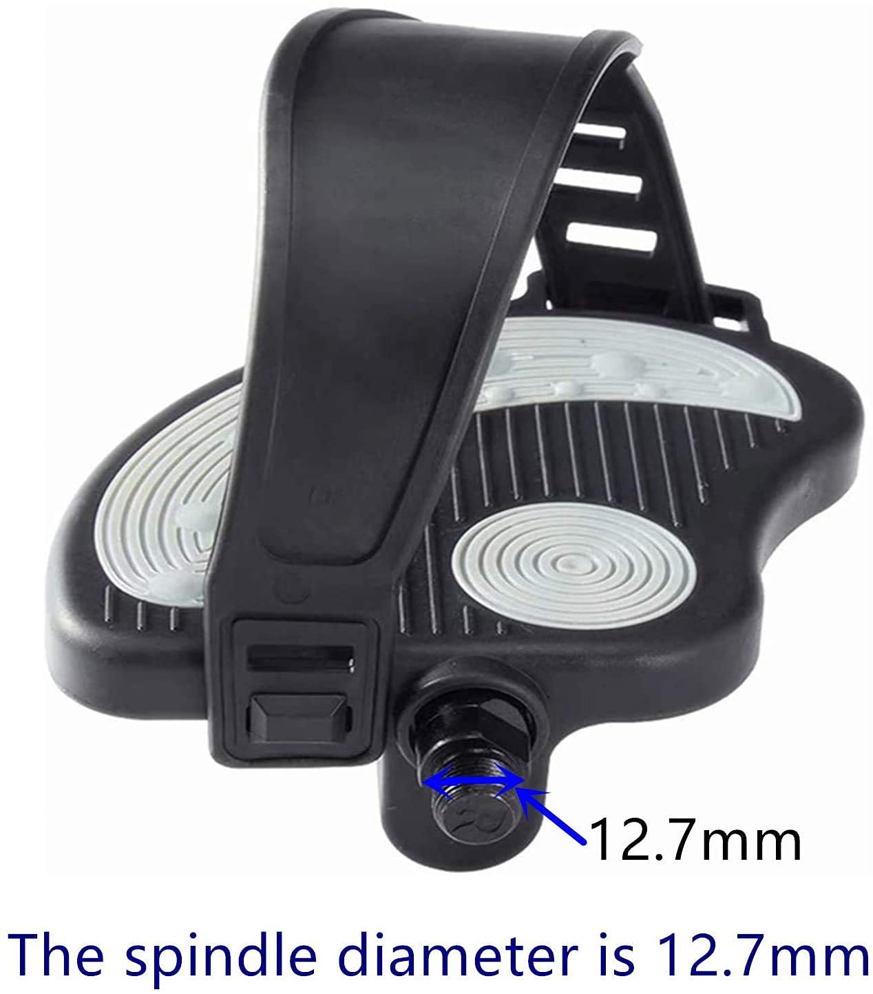 Heimtrainer Pedale mit Riemen für Heimtrainer Dynamometer Spinningrad Indoor Fahrrad Pedale 6 Monate Garantie Sport & Freizeit