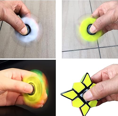 Miniatura 3 de YnFag Fidget Spinner Cubo Puzzle 1×3×3 Puzzle Cubo Juguete para Dedo Educativo Descompresión Juguete