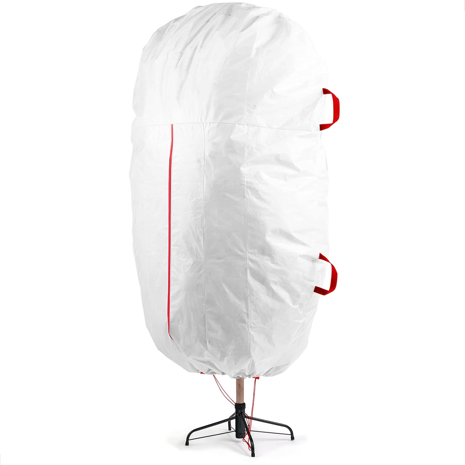 Zober Upright Tree Storage Bag for Christmas Trees of 7.5ft. Tall, Tree Bag Is Tear Proof Polyethylene; Comes With Drawstring Hem, Zipper And Carry Handles, Waterproof Material Protects From Dust & Moisture