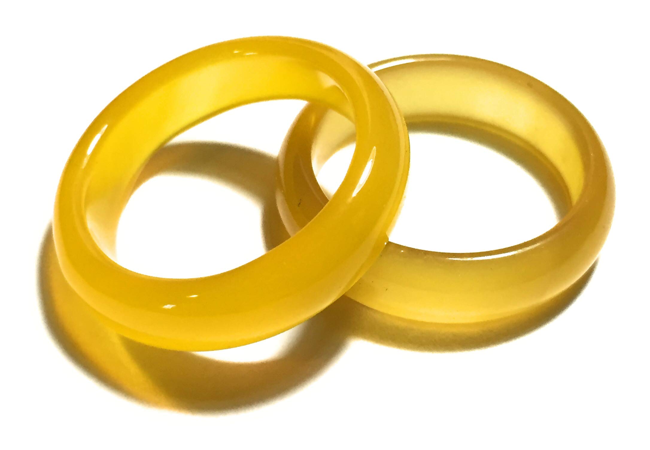 Whitestone Jewelry Co. Chakra Stone Rings – Natural Agate Bands For Men & Women, Stackable Energy Balance Rings Size 4.5-15 - View #2